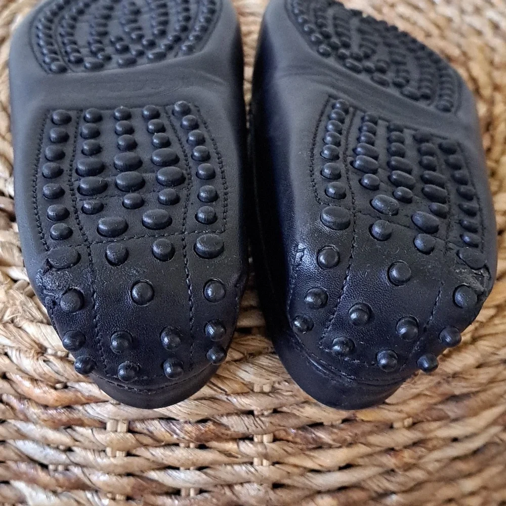 Tod's‎ Mens Gommino Black Leather Driving Penny Loafers 6.5/US7.5